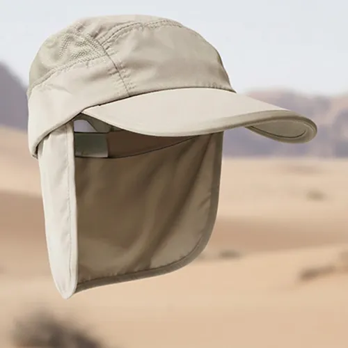GORRA CON PROTECCION CUELLO SAHARA