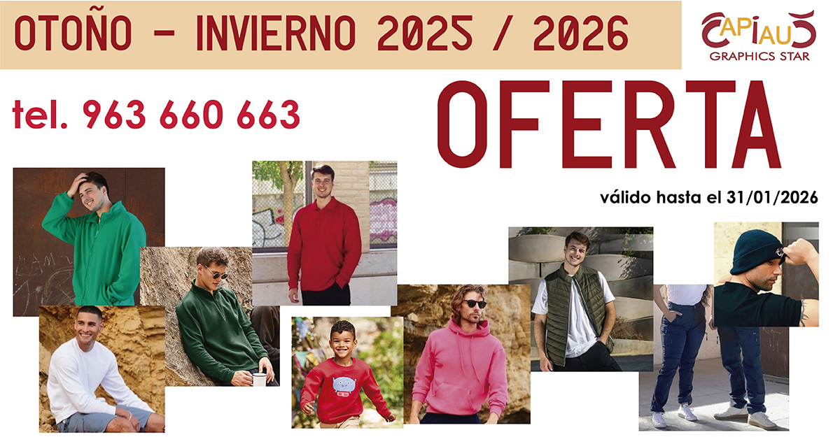 PRÓXIMA OFERTA OTOÑO INVIERNO 2025-2026